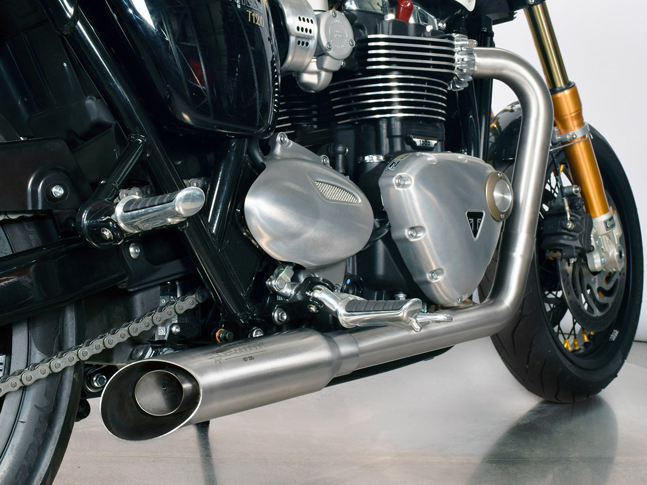 SPARK GTR8804 Triumph Bonneville T120 / Street Twin 900 (16/18) Full Exhaust System "Custom Works" (approved; polished) – Accessories in the 2WheelsHero Motorcycle Aftermarket Accessories and Parts Online Shop