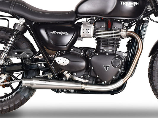 SPARK GTR0402 Triumph Street Twin 900 (16/18) Double Slip-on Exhaust "Trumpet" (approved) – Accessories in the 2WheelsHero Motorcycle Aftermarket Accessories and Parts Online Shop