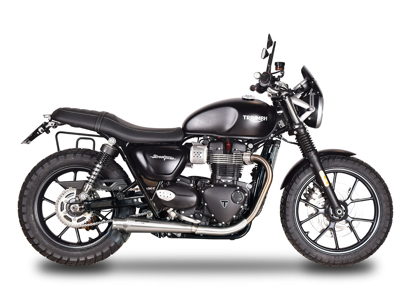 SPARK GTR0402 Triumph Street Twin 900 (16/18) Double Slip-on Exhaust "Trumpet" (approved) – Accessories in the 2WheelsHero Motorcycle Aftermarket Accessories and Parts Online Shop