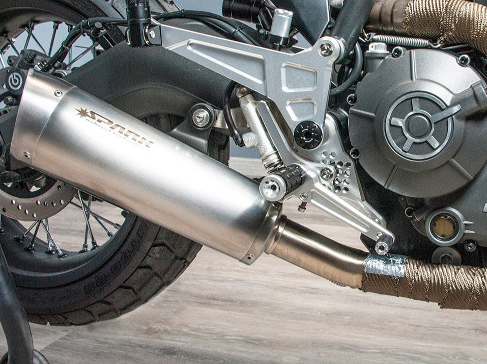 SPARK GDU2102 Ducati Scrambler 800 (15/18) Slip-on Exhaust "Evo V" – Accessories in the 2WheelsHero Motorcycle Aftermarket Accessories and Parts Online Shop