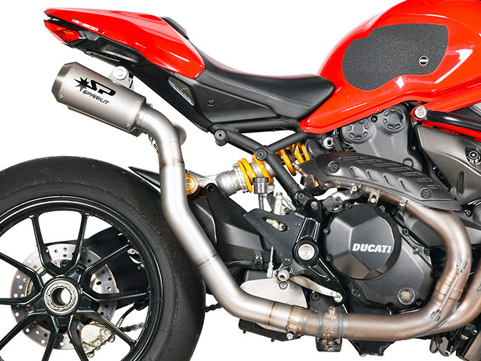 SPARK GDU0836 Ducati Monster 1200R (16/19) High Position Dual Slip-on Exhaust "MotoGP" (racing) – Accessories in the 2WheelsHero Motorcycle Aftermarket Accessories and Parts Online Shop