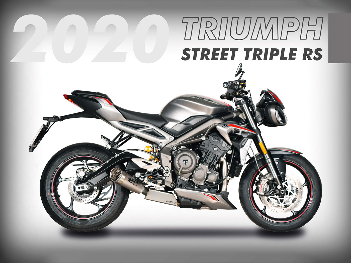 SPARK GTR0507 Triumph Street Triple 765 / 660 Titanium 3/4 Exhaust System "GRID-O" (approved; polished box) – Accessories in the 2WheelsHero Motorcycle Aftermarket Accessories and Parts Online Shop