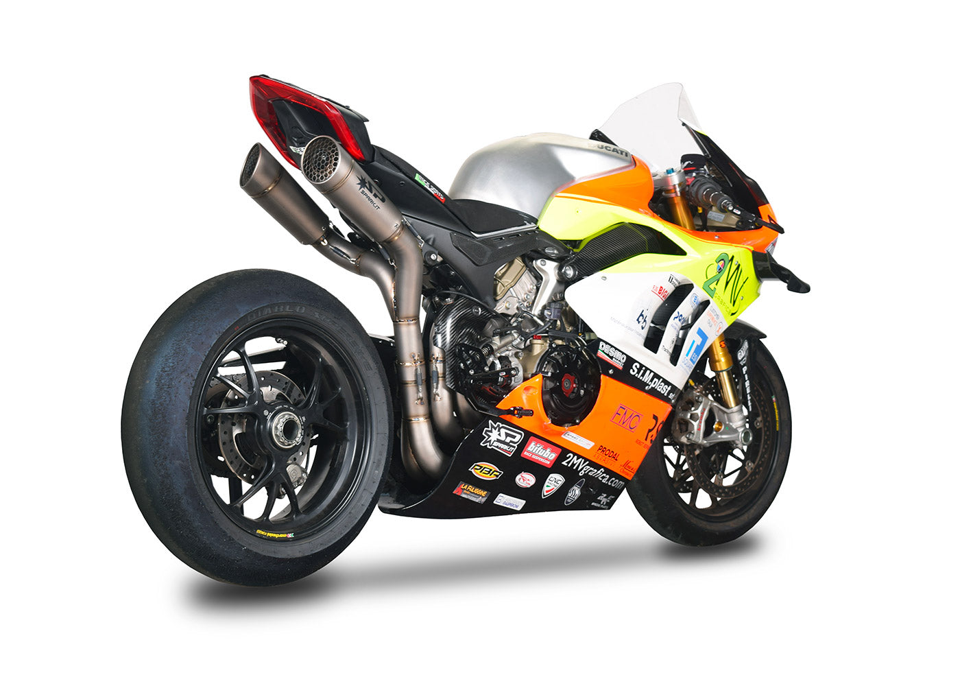 SPARK GDU8845 Ducati Panigale V4 (2018+) Full Titanium Full Exhaust System "GRID-O" (racing; underseat) – Accessories in the 2WheelsHero Motorcycle Aftermarket Accessories and Parts Online Shop