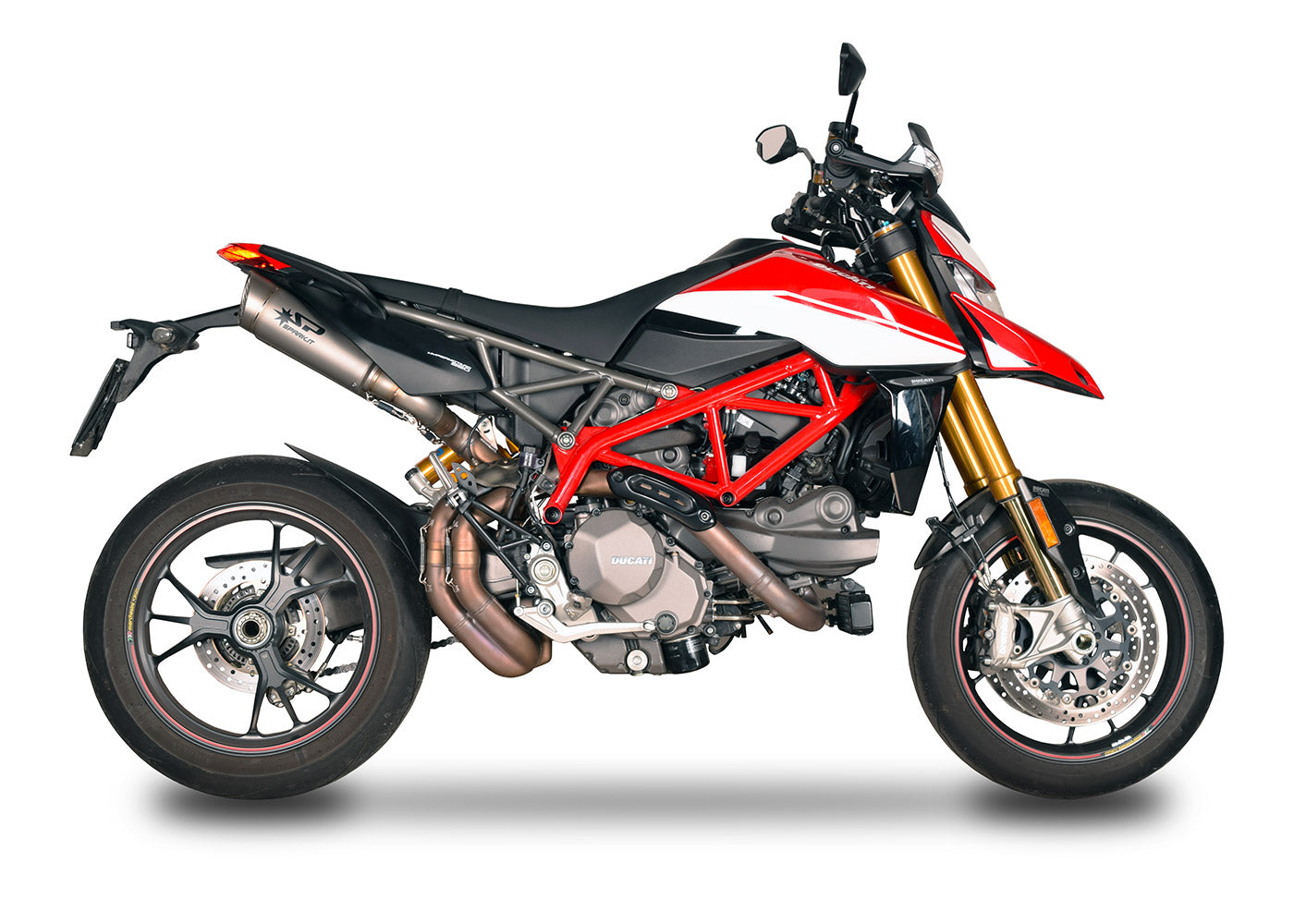 SPARK GDU1808 Ducati Hypermotard 950 (2019+) Titanium Dual Slip-on Exhaust "Grid-o" – Accessories in the 2WheelsHero Motorcycle Aftermarket Accessories and Parts Online Shop