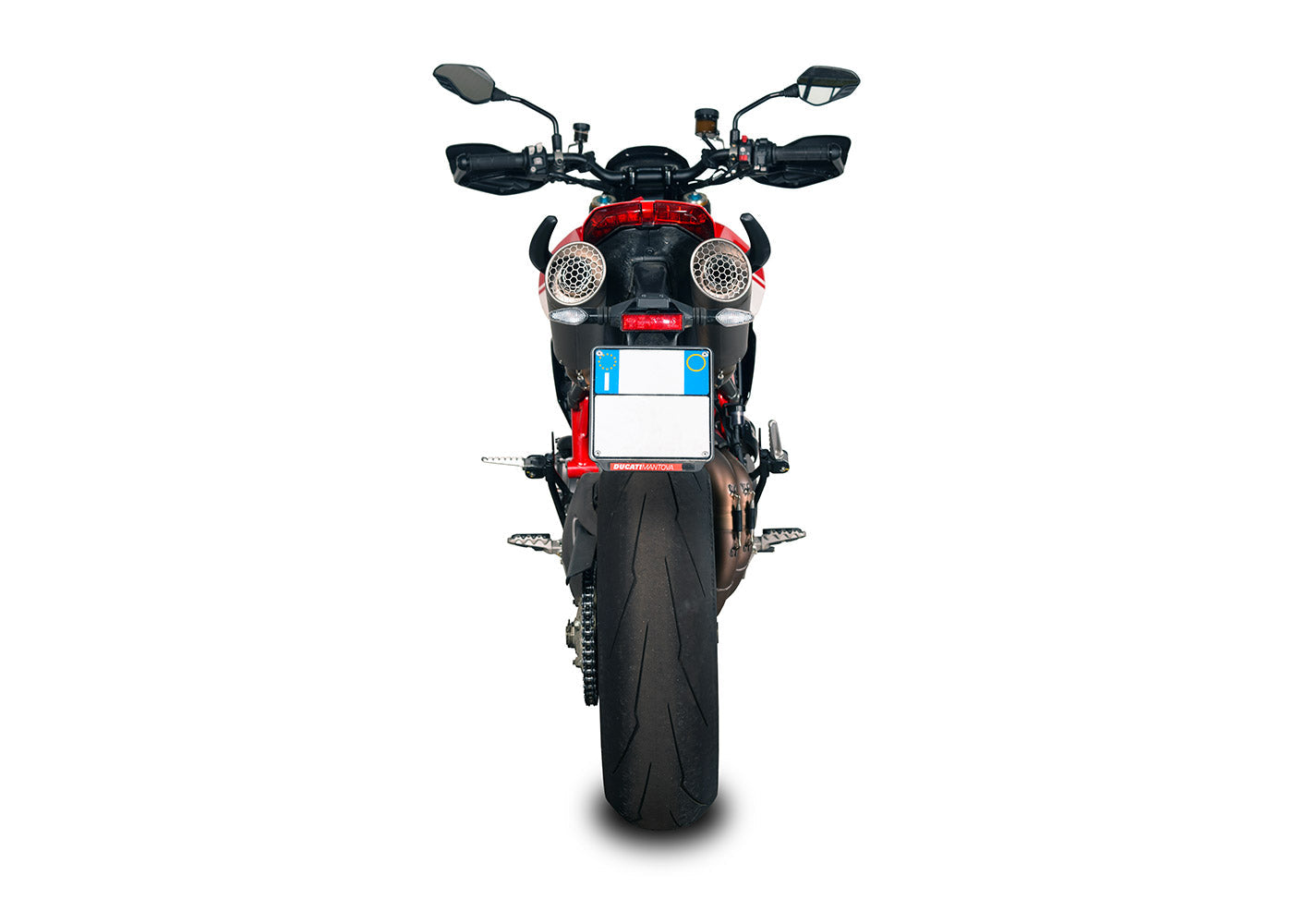 SPARK GDU1808 Ducati Hypermotard 950 (2019+) Titanium Dual Slip-on Exhaust "Grid-o" – Accessories in the 2WheelsHero Motorcycle Aftermarket Accessories and Parts Online Shop