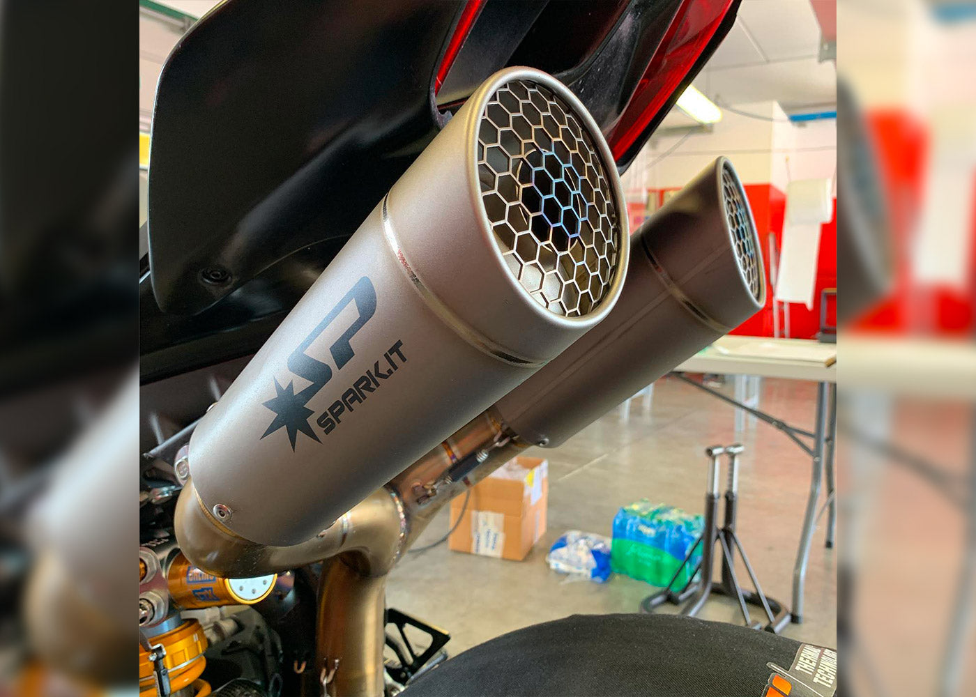 SPARK GDU8845 Ducati Panigale V4 (2018+) Full Titanium Full Exhaust System "GRID-O" (racing; underseat) – Accessories in the 2WheelsHero Motorcycle Aftermarket Accessories and Parts Online Shop