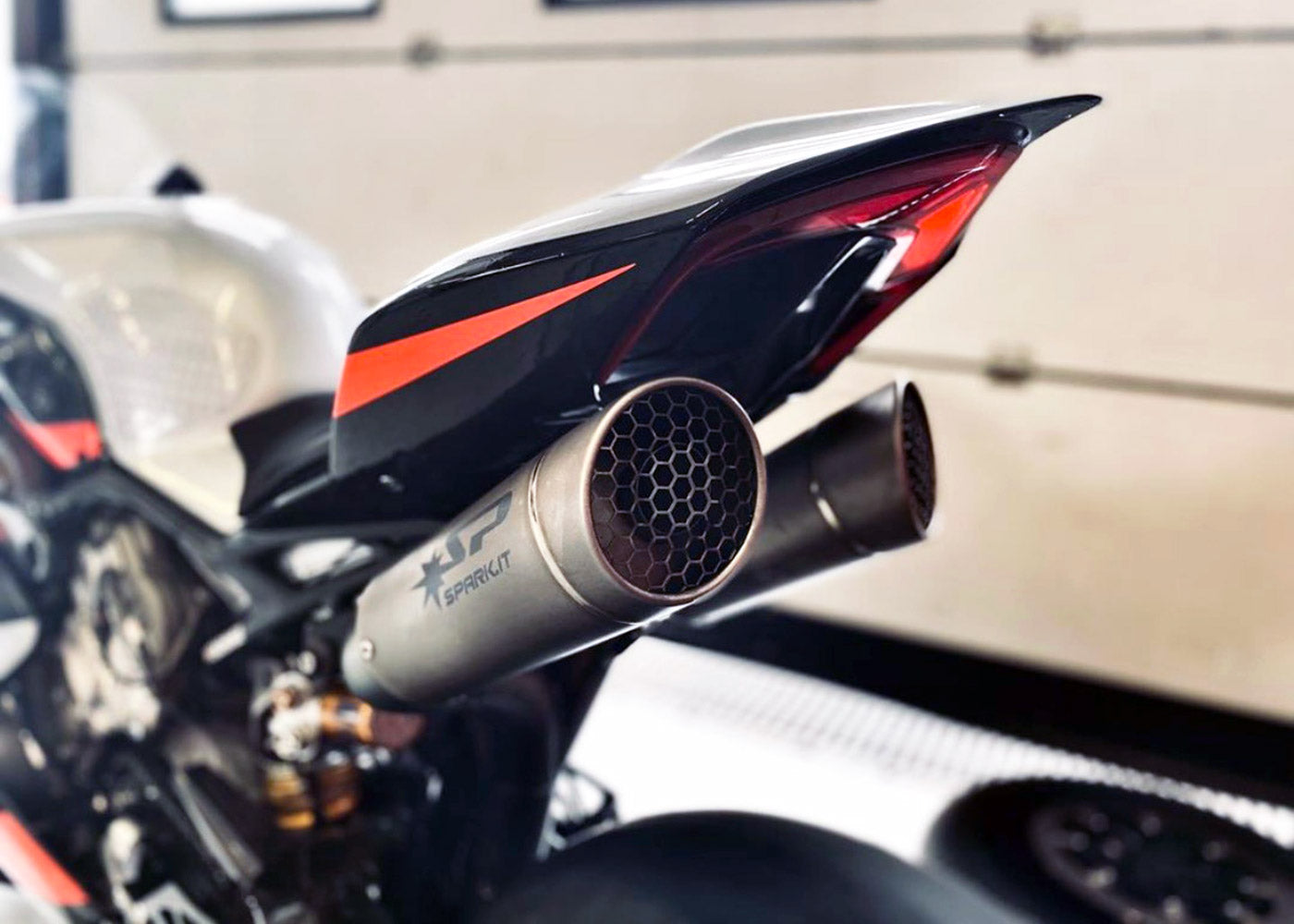 SPARK Ducati Panigale V4 Full Titanium Exhaust System 