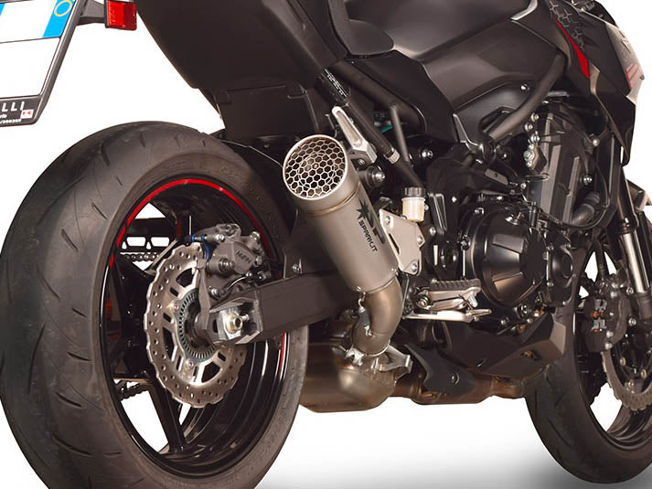 SPARK GKA0906 Kawasaki Z900 (2020+) Titanium Slip-on Exhaust "Grid-O" (EU Homologated) – Accessories in the 2WheelsHero Motorcycle Aftermarket Accessories and Parts Online Shop