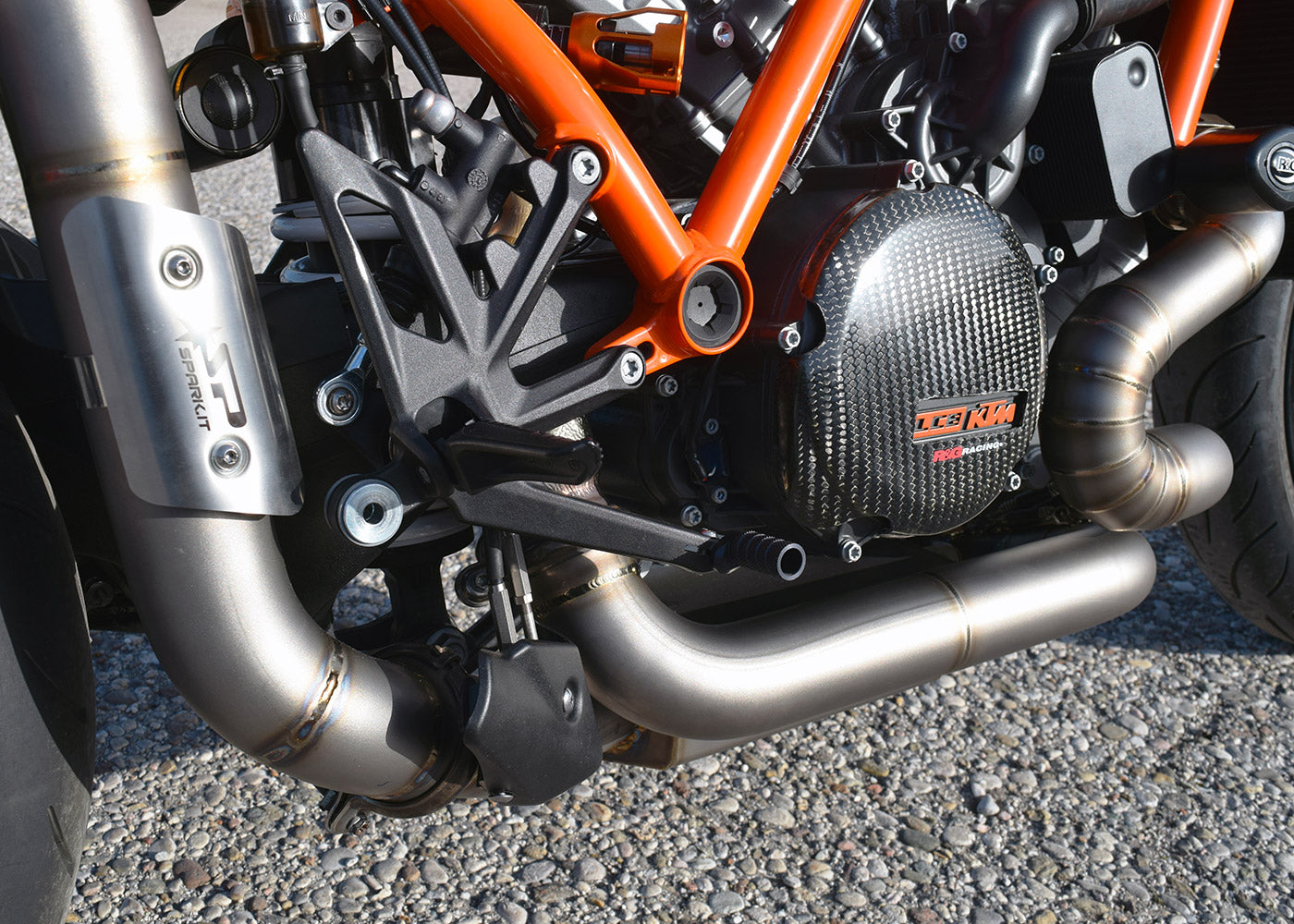 SPARK GKT8503 KTM 1290 / 1390 Super Duke R / R Evo (2020+) Titanium Exhaust Collector (racing; without valve simulator) – Accessories in the 2WheelsHero Motorcycle Aftermarket Accessories and Parts Online Shop