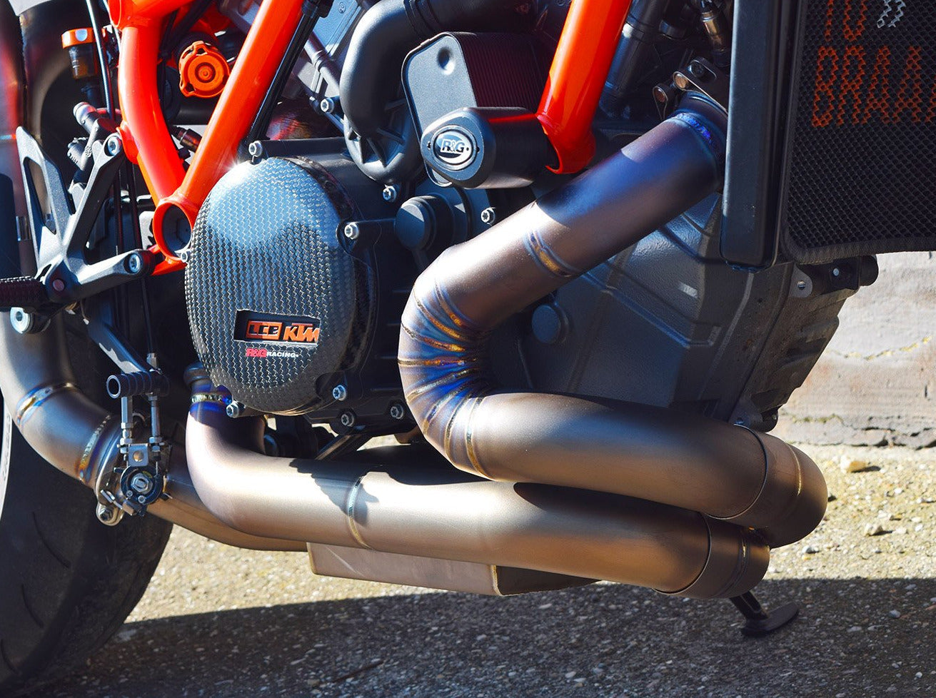 SPARK GKT8503 KTM 1290 / 1390 Super Duke R / R Evo (2020+) Titanium Exhaust Collector (racing; without valve simulator) – Accessories in the 2WheelsHero Motorcycle Aftermarket Accessories and Parts Online Shop