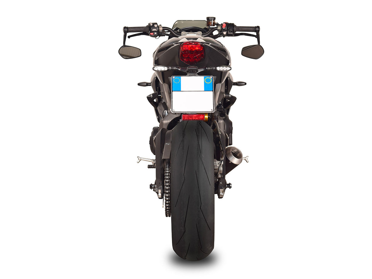 SPARK GTR0504 Triumph Street Triple 765 R / RS / S (2023+) Dark Style Semi-full Exhaust System "Moto GP" (EU Homologated) – Accessories in the 2WheelsHero Motorcycle Aftermarket Accessories and Parts Online Shop