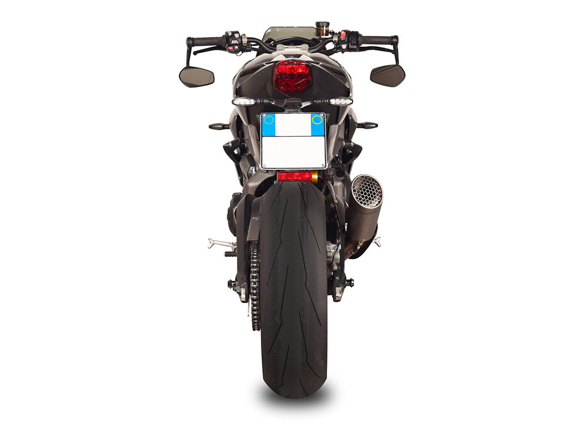 SPARK GTR0505 Triumph Street Triple 765 R / RS / S (20/22) Black Series Semi-full Exhaust System "Grid-O" (EU Homologated) – Accessories in the 2WheelsHero Motorcycle Aftermarket Accessories and Parts Online Shop