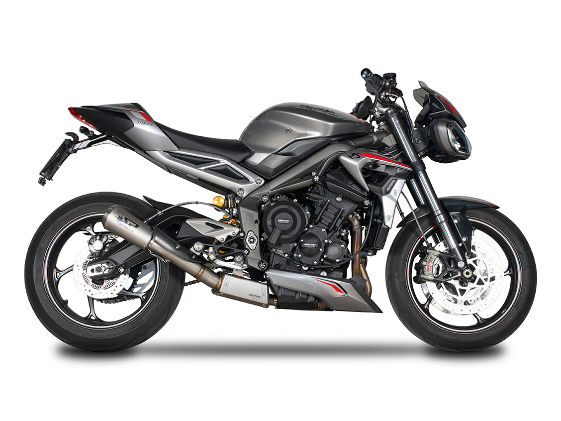 SPARK GTR0506 Triumph Street Triple 765 R / RS / S (20/22) Titanium Semi-full Exhaust System "Moto GP" (EU Homologated) – Accessories in the 2WheelsHero Motorcycle Aftermarket Accessories and Parts Online Shop