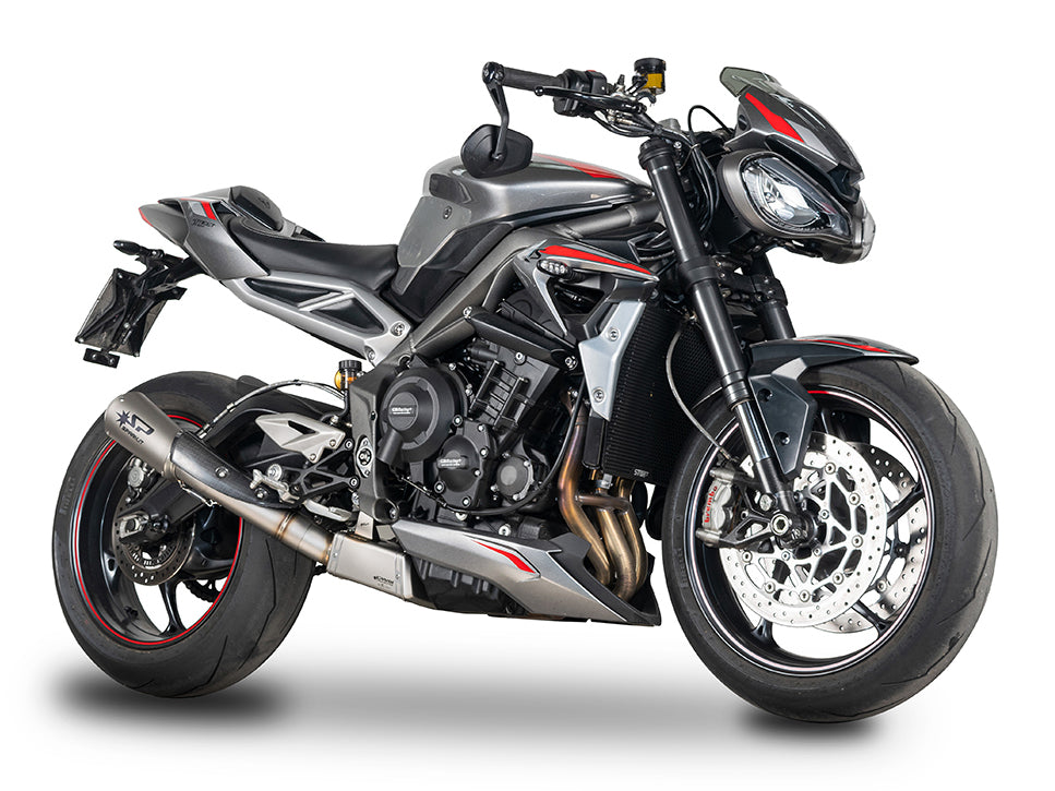 SPARK GTR0506 Triumph Street Triple 765 R / RS / S (20/22) Titanium Semi-full Exhaust System "Moto GP" (EU Homologated) – Accessories in the 2WheelsHero Motorcycle Aftermarket Accessories and Parts Online Shop