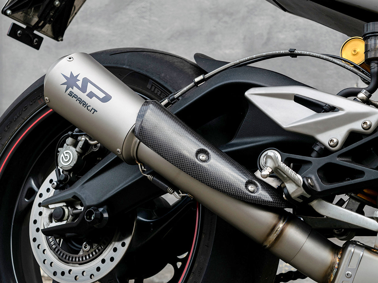 SPARK GTR0506 Triumph Street Triple 765 R / RS / S (20/22) Titanium Semi-full Exhaust System "Moto GP" (EU Homologated) – Accessories in the 2WheelsHero Motorcycle Aftermarket Accessories and Parts Online Shop