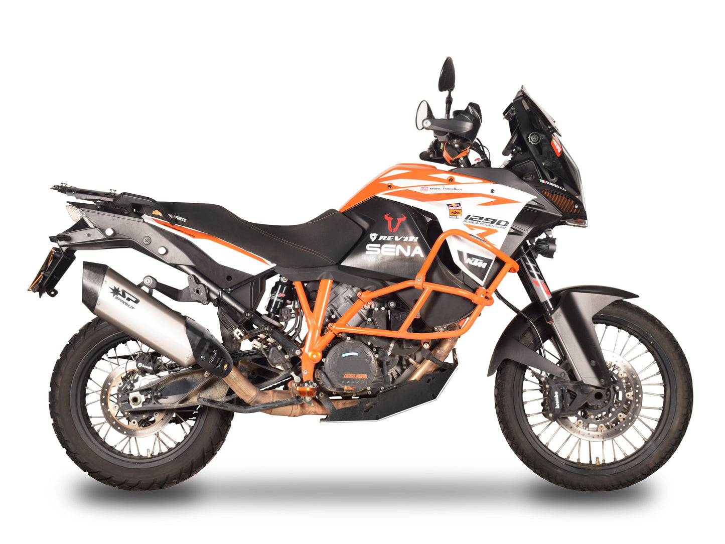 SPARK GKT0204 KTM 1290 Super Adventure (17/20) Slip-on Exhaust "Fighter" (approved; titanium) – Accessories in the 2WheelsHero Motorcycle Aftermarket Accessories and Parts Online Shop