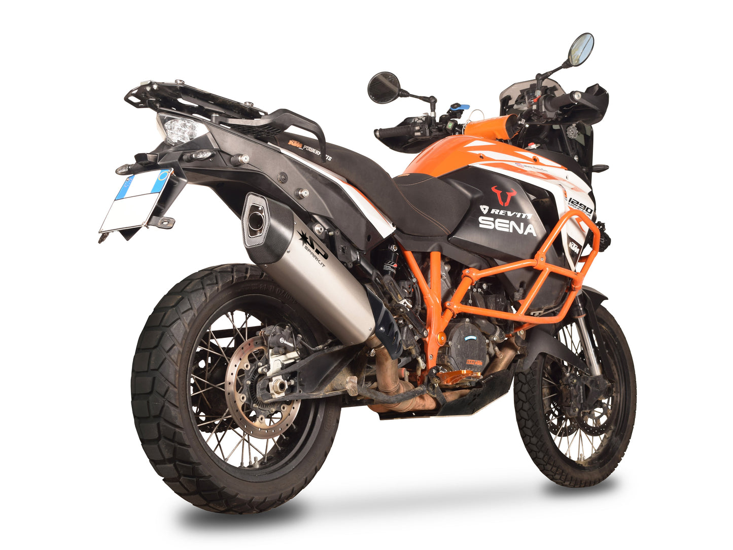 SPARK GKT0204 KTM 1290 Super Adventure (17/20) Slip-on Exhaust "Fighter" (approved; titanium) – Accessories in the 2WheelsHero Motorcycle Aftermarket Accessories and Parts Online Shop