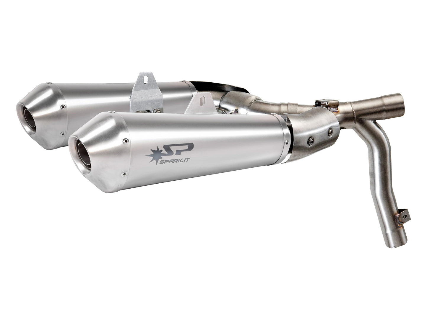 SPARK GDU0827 Ducati Monster 1100 / 796 / 696 Semi-full Exhaust System "Megaphone" (EU homologated) – Accessories in the 2WheelsHero Motorcycle Aftermarket Accessories and Parts Online Shop