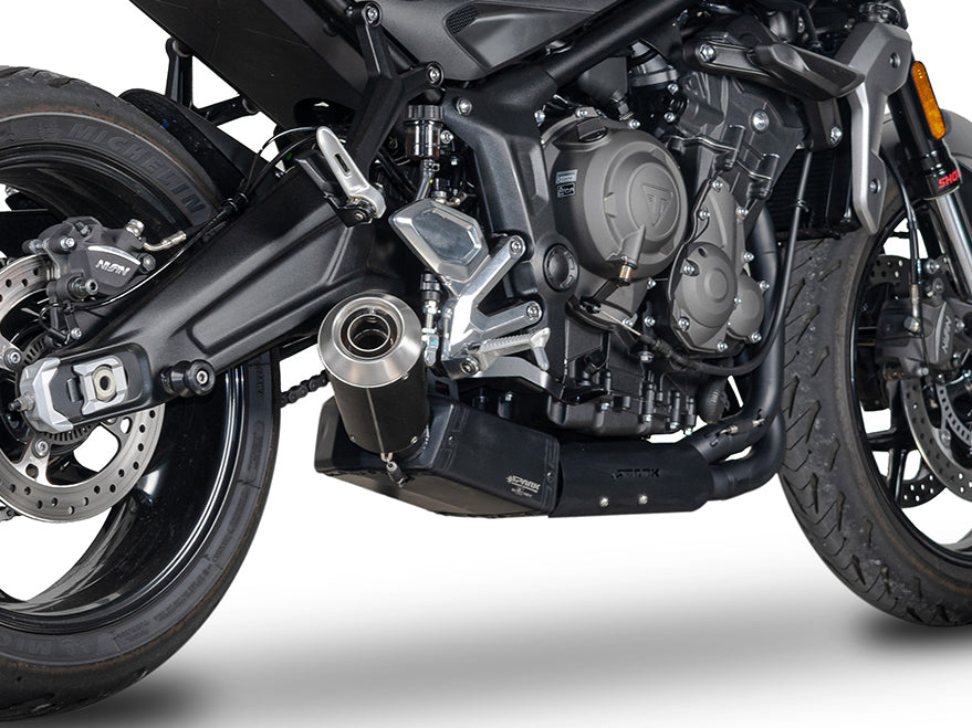 SPARK GTR8818 Triumph Trident 660 / Tiger Sport 660 (2021+) Black Series Full Exhaust System "Moto GP" (EU Homologated) – Accessories in the 2WheelsHero Motorcycle Aftermarket Accessories and Parts Online Shop