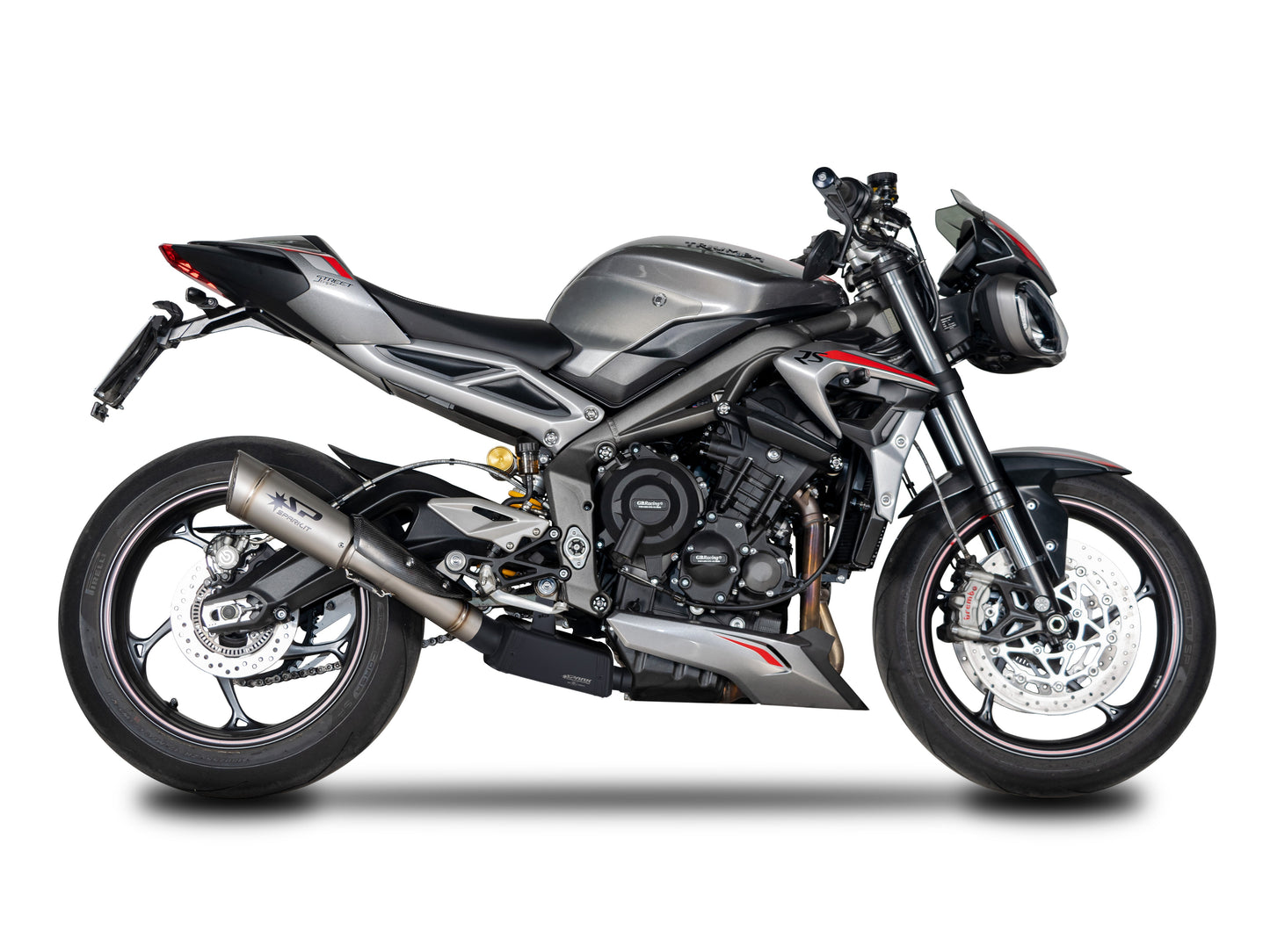 SPARK GTR0505 Triumph Street Triple 765 R / RS / S (20/22) Black Series Semi-full Exhaust System "Grid-O" (EU Homologated) – Accessories in the 2WheelsHero Motorcycle Aftermarket Accessories and Parts Online Shop