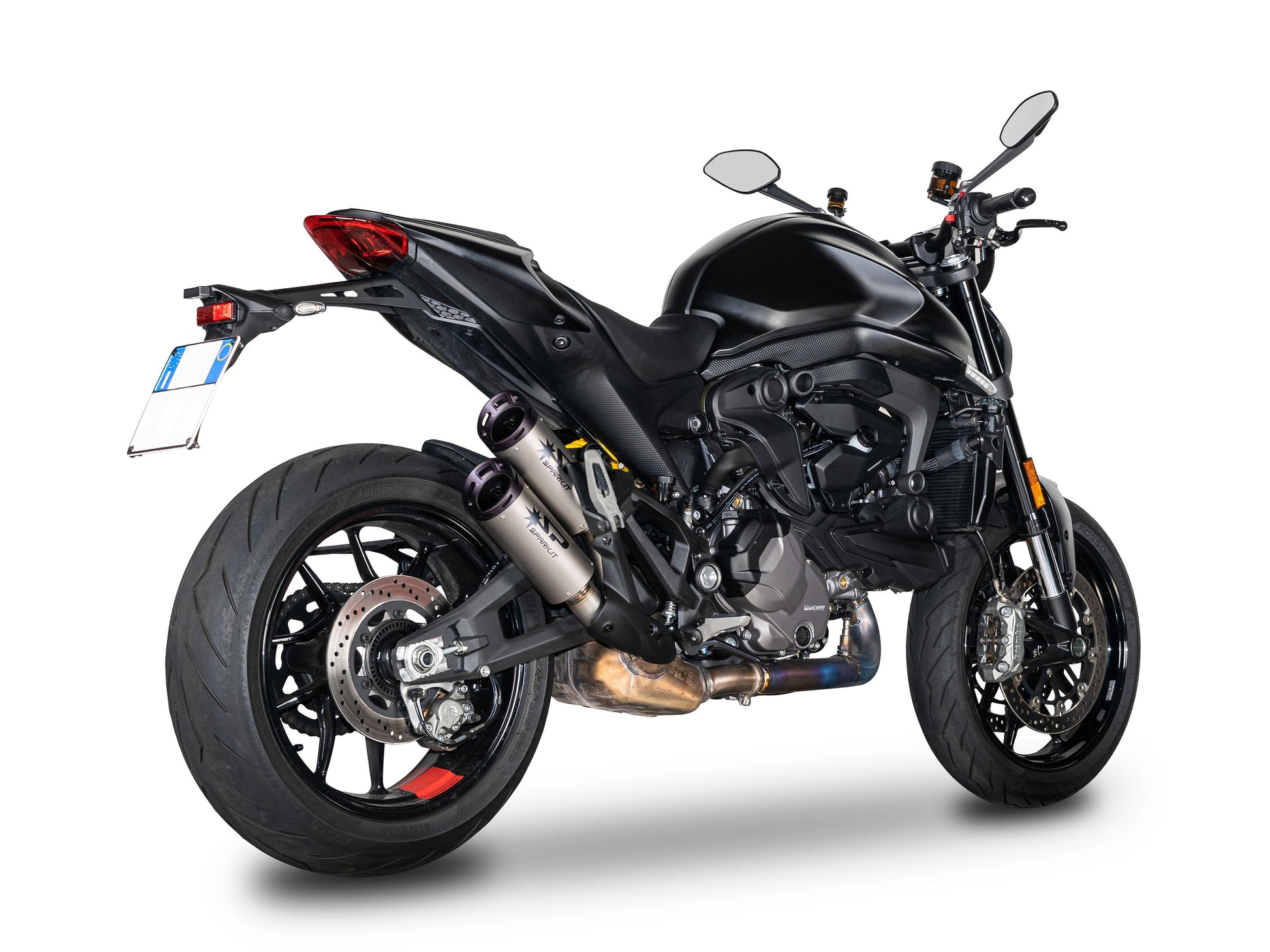 SPARK GDU0839 Ducati Monster 950 / 937 (2021+) Titanium Slip-on Exhaust "DYNO" (EU homologated; black end caps) – Accessories in the 2WheelsHero Motorcycle Aftermarket Accessories and Parts Online Shop