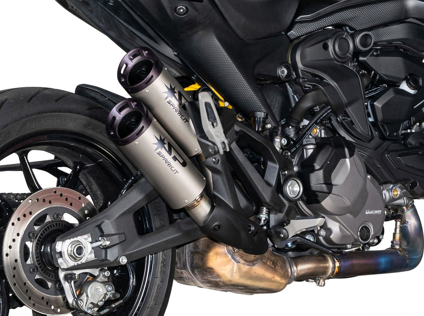 SPARK GDU0839 Ducati Monster 950 / 937 (2021+) Titanium Slip-on Exhaust "DYNO" (EU homologated; black end caps) – Accessories in the 2WheelsHero Motorcycle Aftermarket Accessories and Parts Online Shop