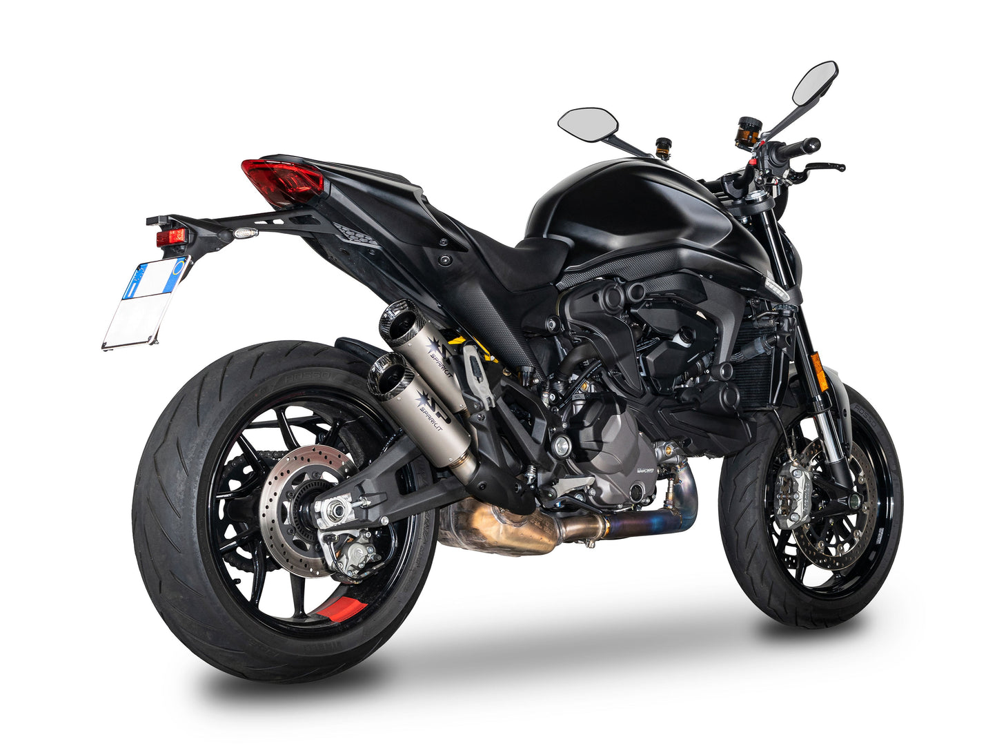 SPARK GDU0839 Ducati Monster 950 / 937 (2021+) Titanium Slip-on Exhaust "DYNO" (EU homologated; carbon end caps) – Accessories in the 2WheelsHero Motorcycle Aftermarket Accessories and Parts Online Shop