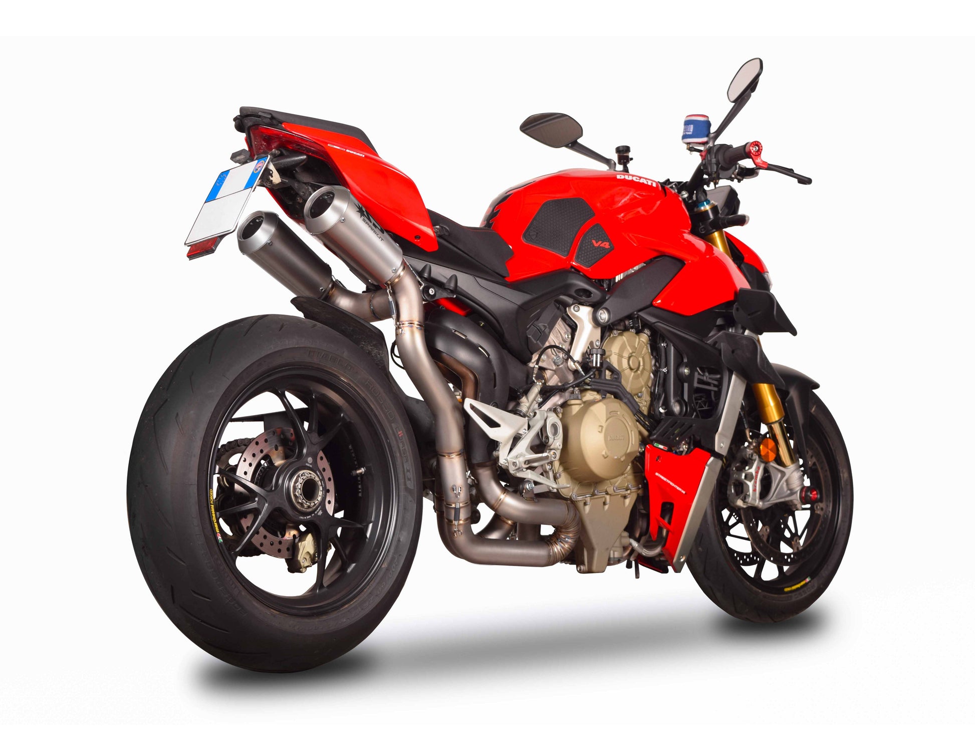 SPARK GDU8834 Ducati Streetfighter V4 (2020+) Titanium 3/4 Exhaust System "MOTO GP" (racing) – Accessories in the 2WheelsHero Motorcycle Aftermarket Accessories and Parts Online Shop