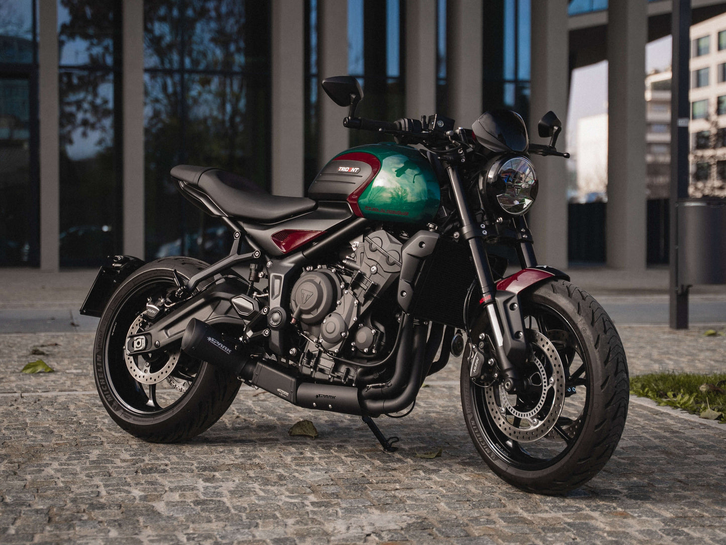 SPARK GTR8819 Triumph Tiger Sport 660 / Trident 660 (2021+) Black Series Full Exhaust System "60'S" – Accessories in the 2WheelsHero Motorcycle Aftermarket Accessories and Parts Online Shop