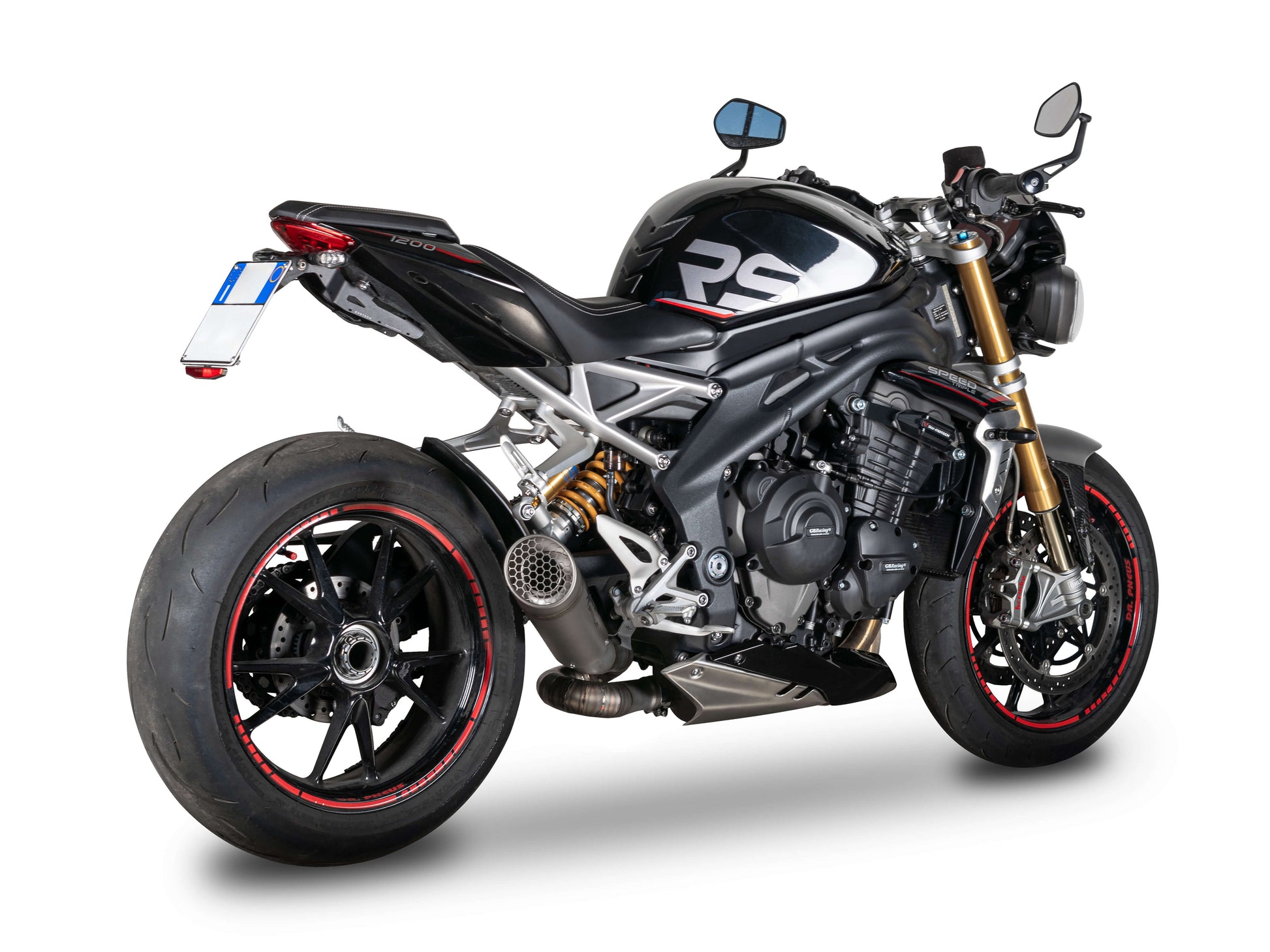 SPARK GTR0107 Triumph Speed Triple 1200RR / 1200RS (2021+) Titanium Slip-on Exhaust "Grid-O" (racing) – Accessories in the 2WheelsHero Motorcycle Aftermarket Accessories and Parts Online Shop