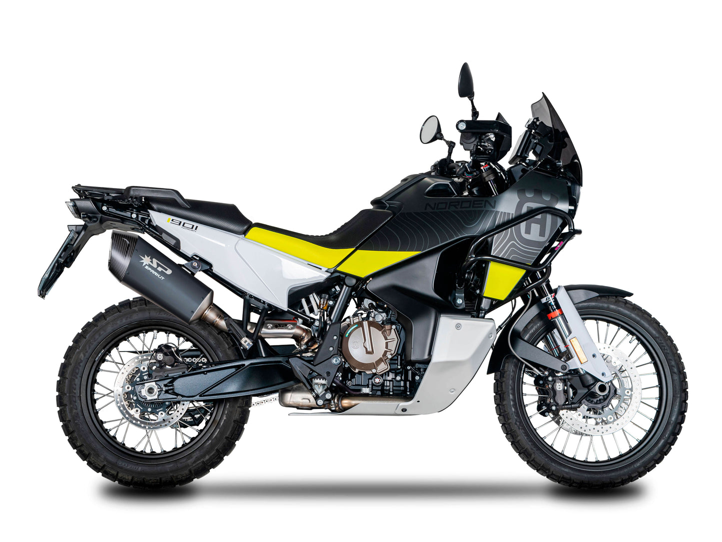 SPARK GHU0601 Husqvarna Norden 901 (2022+) Black Series Full Exhaust System "Fighter EVO" (EU Homologated) – Accessories in the 2WheelsHero Motorcycle Aftermarket Accessories and Parts Online Shop