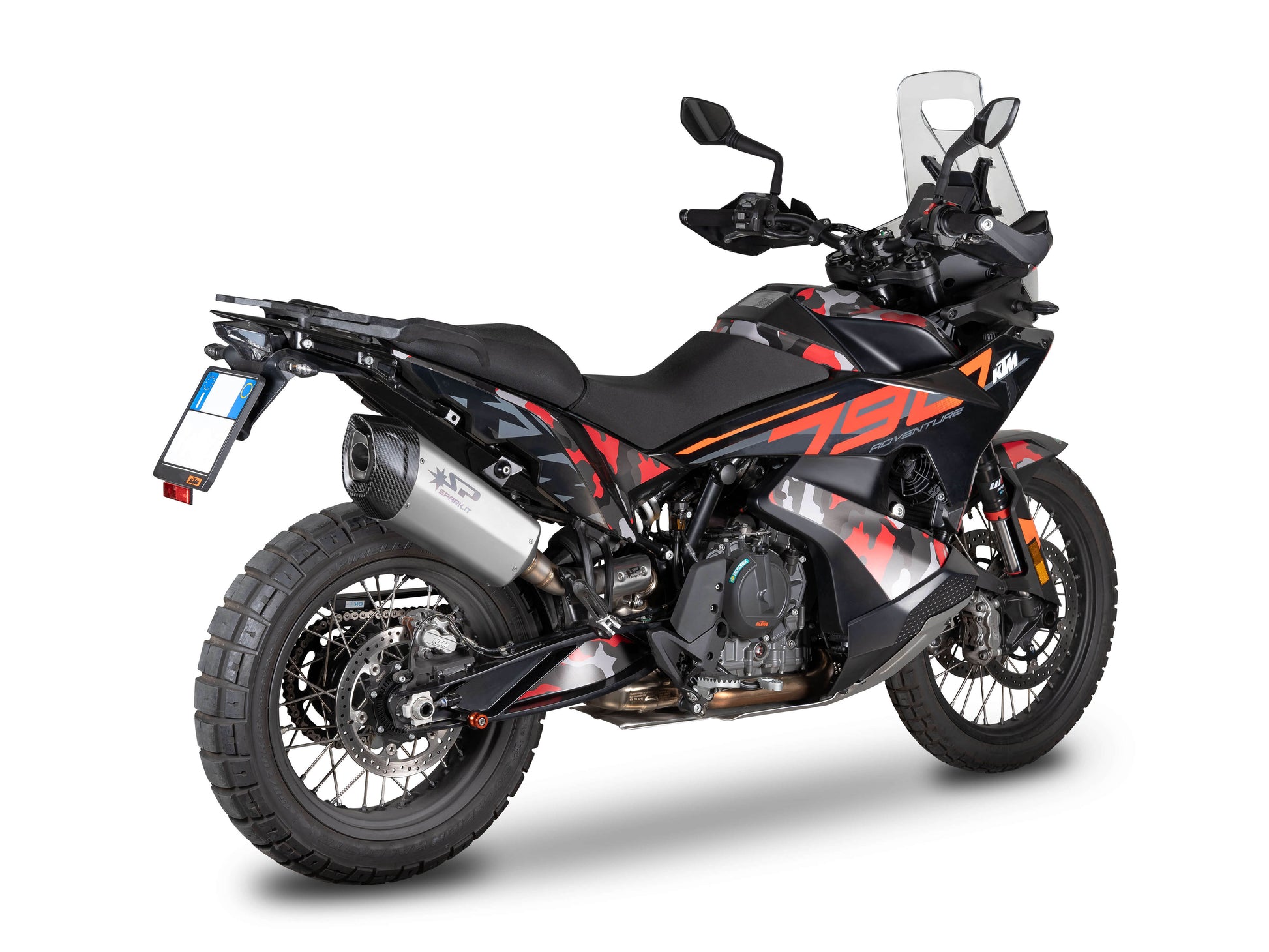 SPARK GHU0601 KTM 790 Adventure / 890 Adventure R (2021+) Titanium Full Exhaust System "Fighter EVO" (EU Homologated) – Accessories in the 2WheelsHero Motorcycle Aftermarket Accessories and Parts Online Shop