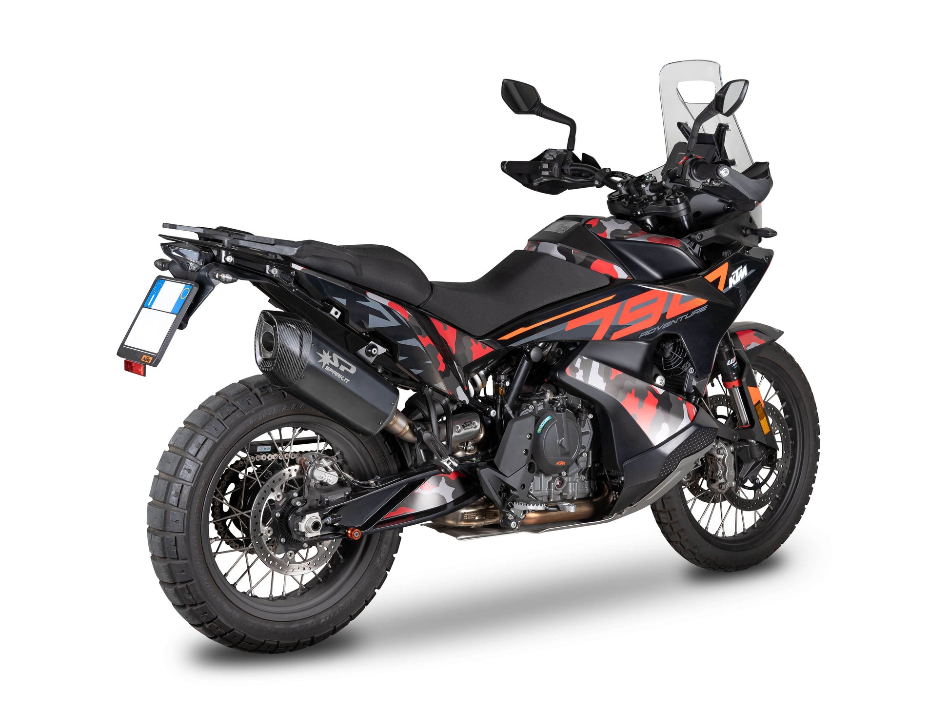 SPARK GHU0601 KTM 790 Adventure / 890 Adventure R (2021+) Black Series Full Exhaust System "Fighter EVO" (EU Homologated) – Accessories in the 2WheelsHero Motorcycle Aftermarket Accessories and Parts Online Shop