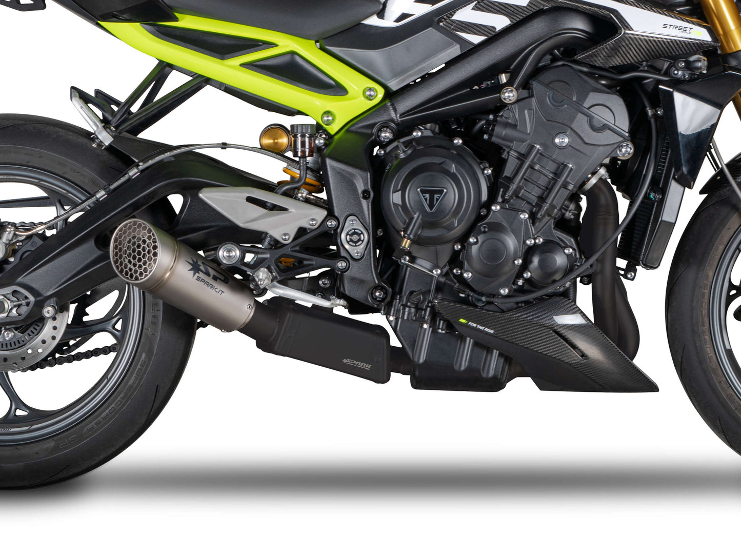 SPARK GTR8824 Triumph Street Triple 765 R / RS / Moto2 Edition (2023+) Black Series Full Exhaust System "Grid-O" (EU Homologated) – Accessories in the 2WheelsHero Motorcycle Aftermarket Accessories and Parts Online Shop