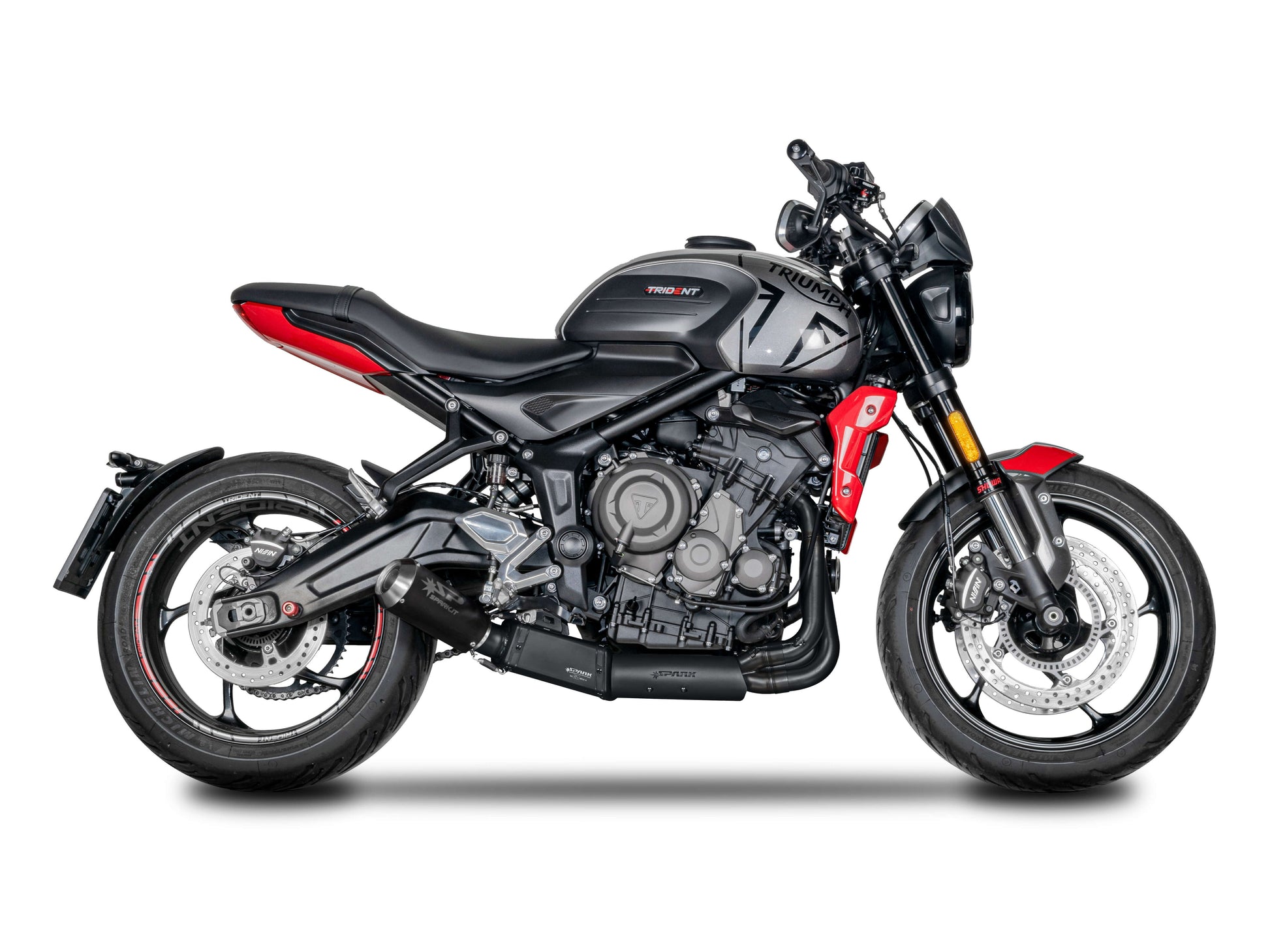 SPARK GTR8818 Triumph Trident 660 / Tiger Sport 660 (2021+) Black Series Full Exhaust System "Moto GP" (EU Homologated) – Accessories in the 2WheelsHero Motorcycle Aftermarket Accessories and Parts Online Shop