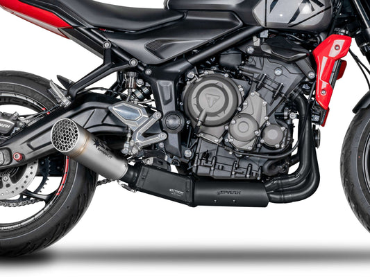 SPARK GTR8820 Triumph Trident 660 / Tiger Sport 660 (2021+) Black Series Full Exhaust System "Grid-O" (EU Homologated) – Accessories in the 2WheelsHero Motorcycle Aftermarket Accessories and Parts Online Shop