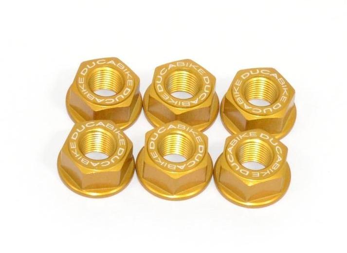 6DSB01 - DUCABIKE Ducati Rear Sprocket Carrier Nuts set (M10x1.0)