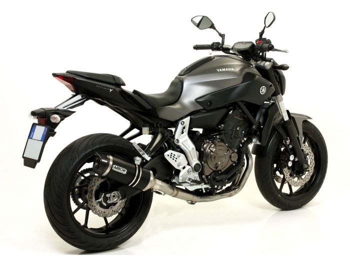 ARROW 71605MI+71817AON Yamaha MT07 (2014+) Aluminum Full Exhaust System "Competition Evo Thunder" (racing) – Accessories in the 2WheelsHero Motorcycle Aftermarket Accessories and Parts Online Shop