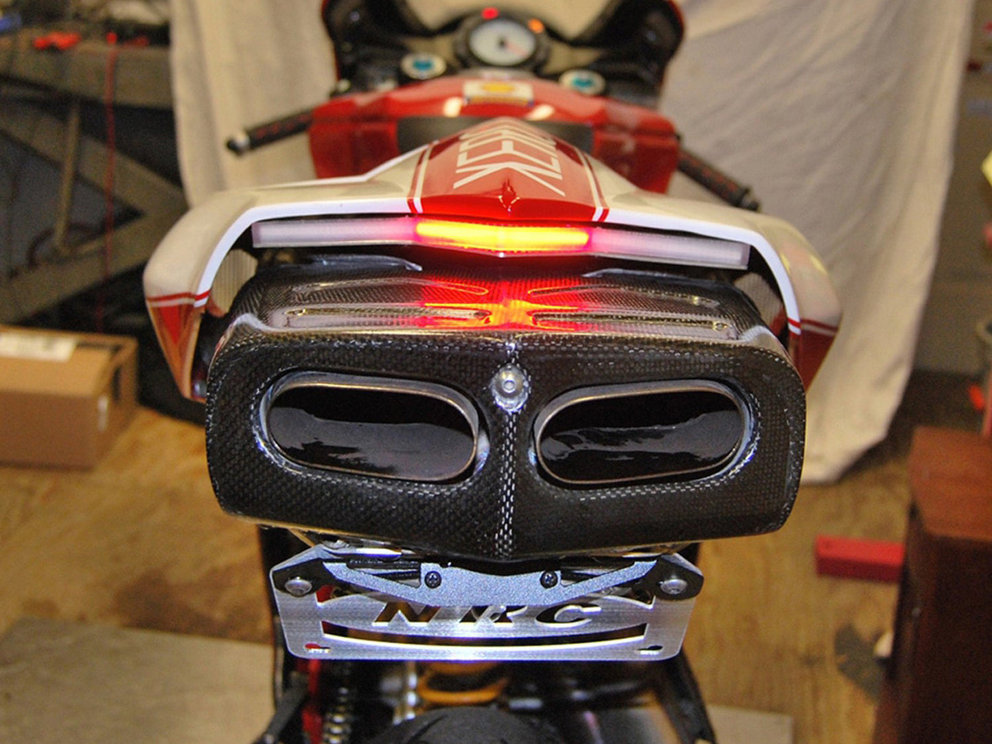 NEW RAGE CYCLES Ducati Superbike 749 LED Tail Tidy Fender Eliminator