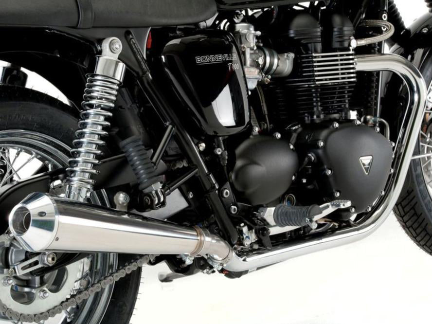 QD EXHAUST Triumph Thruxton Dual Slip-on Exhaust "MaXcone" (EU homologated)