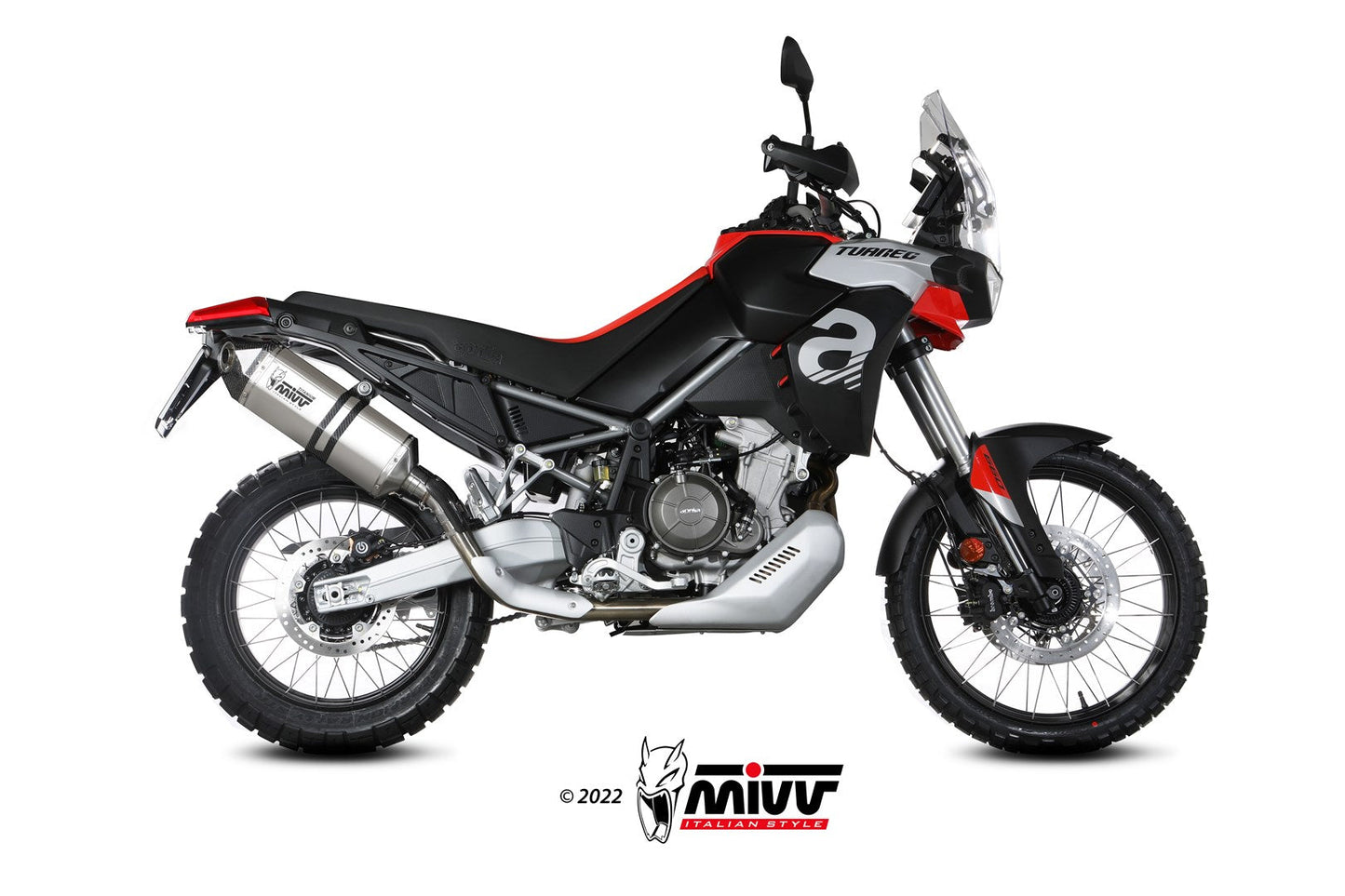 MIVV A.017 Aprilia Tuareg 660 (2022+) Slip-on Exhaust "Speed Edge" (Titanium; approved) – Accessories in the 2WheelsHero Motorcycle Aftermarket Accessories and Parts Online Shop