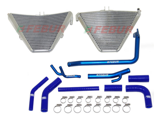 FEBUR Yamaha YZF-R1 (09/14) Additional Racing Water Radiator Evo 2 (With silicon hoses)