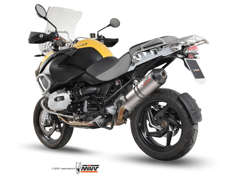 MIVV B.012 BMW R 1200 GS / Adventure (10 / 12) Slip-on Exhaust "Oval" (titanium +carbon cap; approved) – Accessories in the 2WheelsHero Motorcycle Aftermarket Accessories and Parts Online Shop