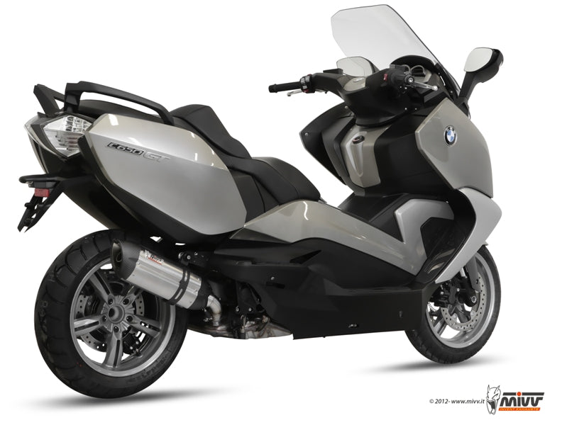MIVV B.013 BMW C 650 GT (12/16) Slip-on Exhaust "Suono" (stainless steel; approved) – Accessories in the 2WheelsHero Motorcycle Aftermarket Accessories and Parts Online Shop