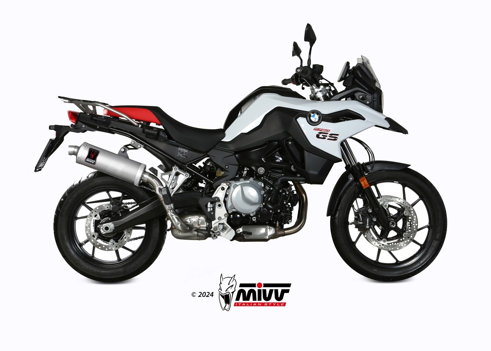 MIVV B.033 BMW F 750 GS (2018+) Slip-on Exhaust "Dakar" (stainless steel; approved) – Accessories in the 2WheelsHero Motorcycle Aftermarket Accessories and Parts Online Shop