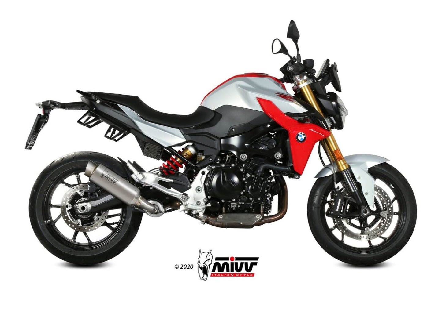 MIVV B.038 BMW F 900 R (2020+) Slip-on Exhaust "GP Pro" (titanium; approved) – Accessories in the 2WheelsHero Motorcycle Aftermarket Accessories and Parts Online Shop