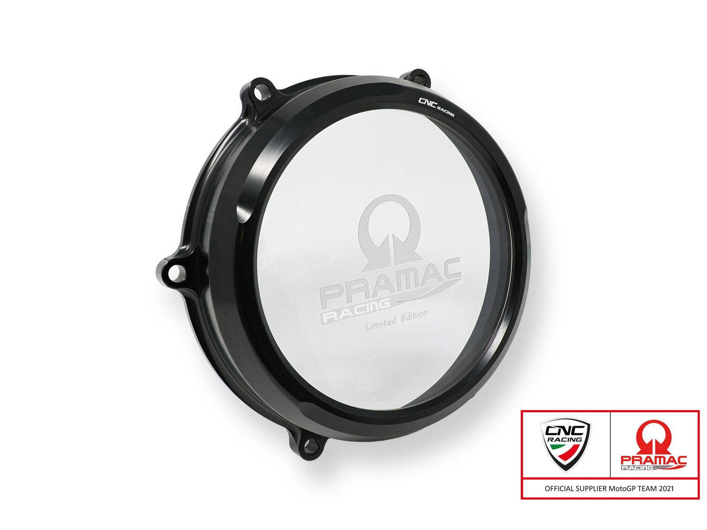 CA210PR - CNC RACING Ducati Streetfighter V4 Clear Clutch Cover + Conversion Kit (Pramac edition)