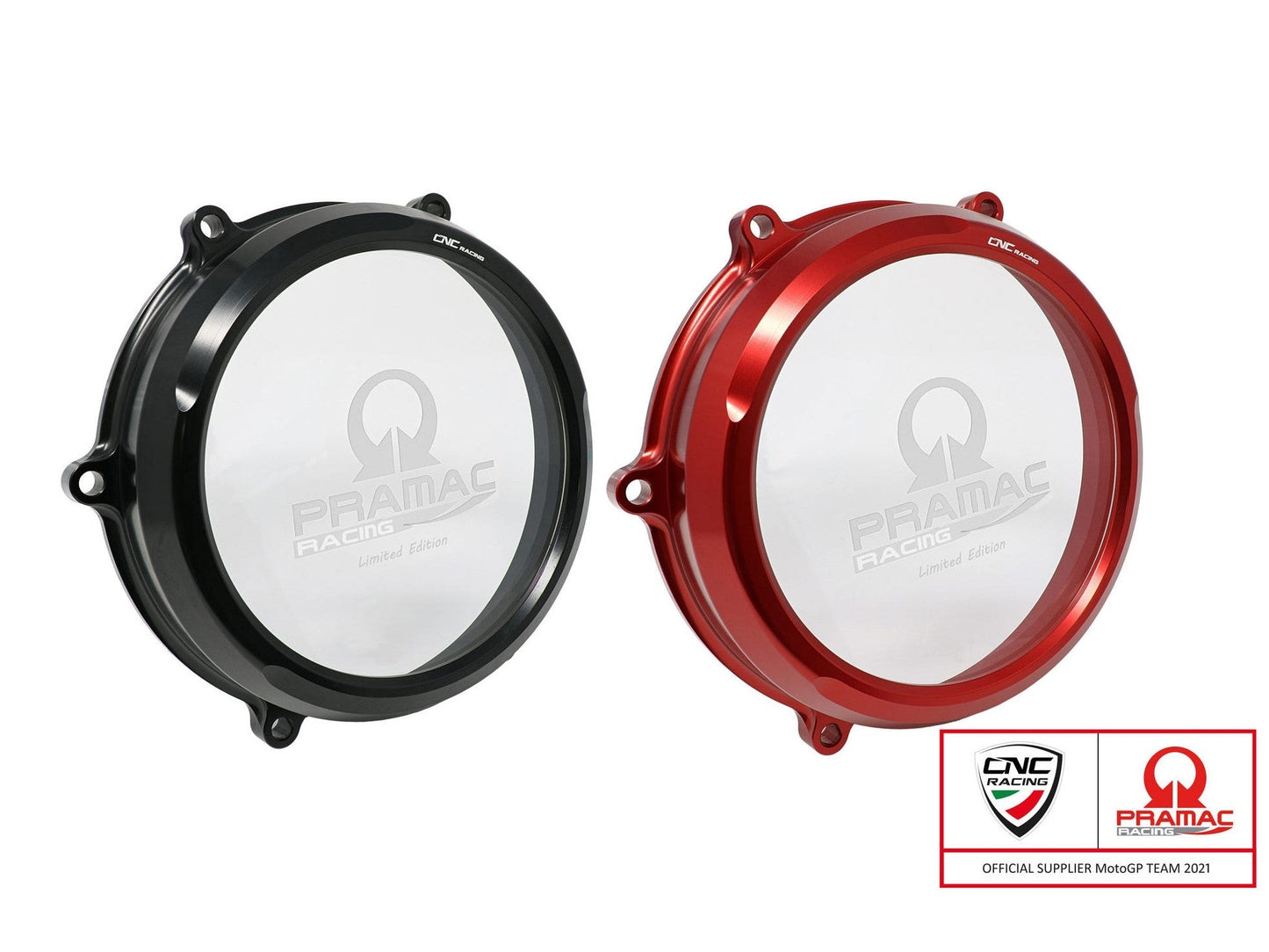 CA210PR - CNC RACING Ducati Multistrada V4 (2021+) Clear Clutch Cover + Conversion Kit (Pramac edition)