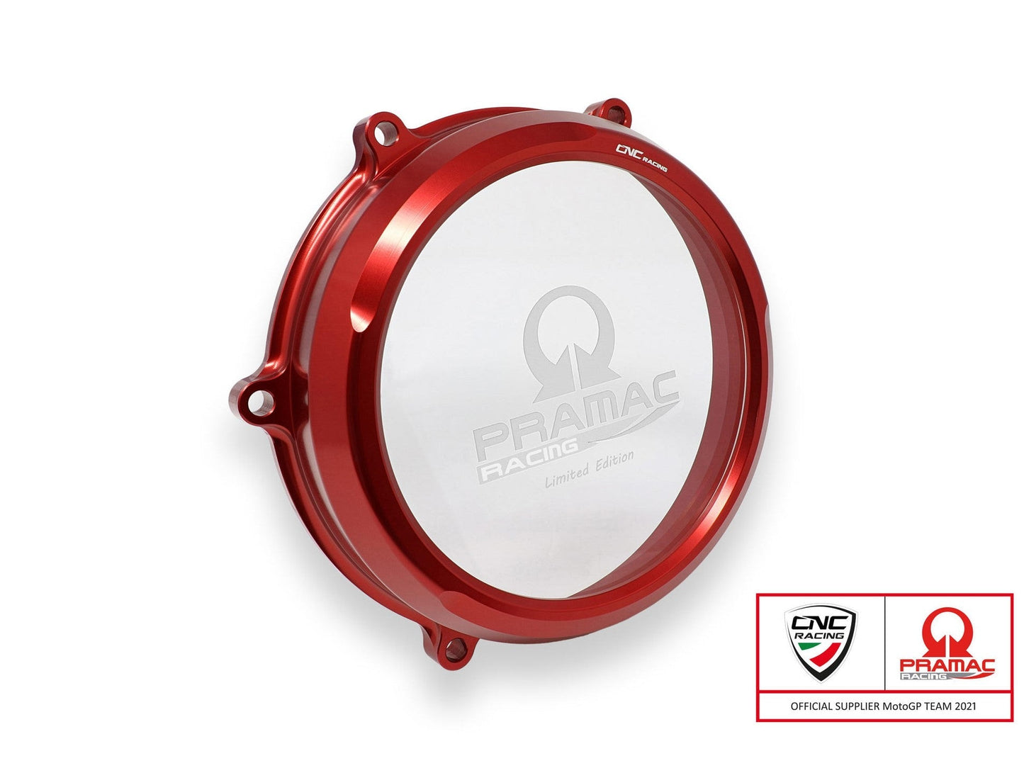 CA210PR - CNC RACING Ducati Multistrada V4 (2021+) Clear Clutch Cover + Conversion Kit (Pramac edition)