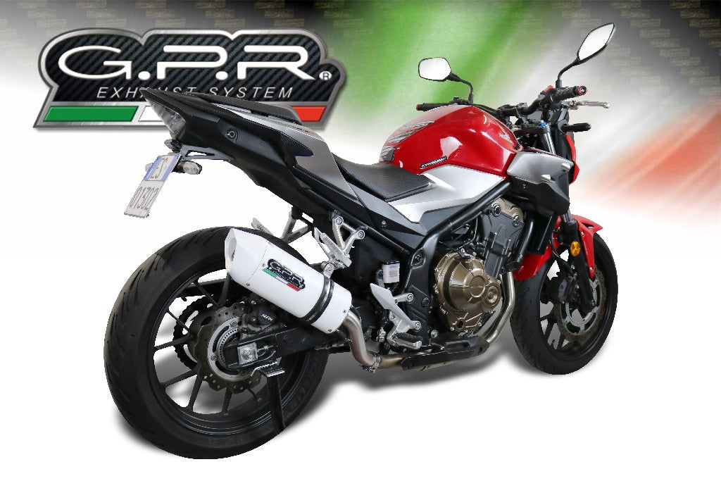 GPR Honda CB500F (2019 – ) Full Exhaust System "Albus Ceramic"